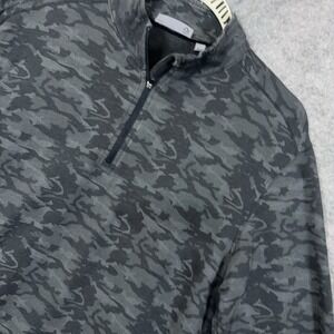 Tasc Performance Pullover Mens Sz M Gray Camo Bamboo Blend Stretch